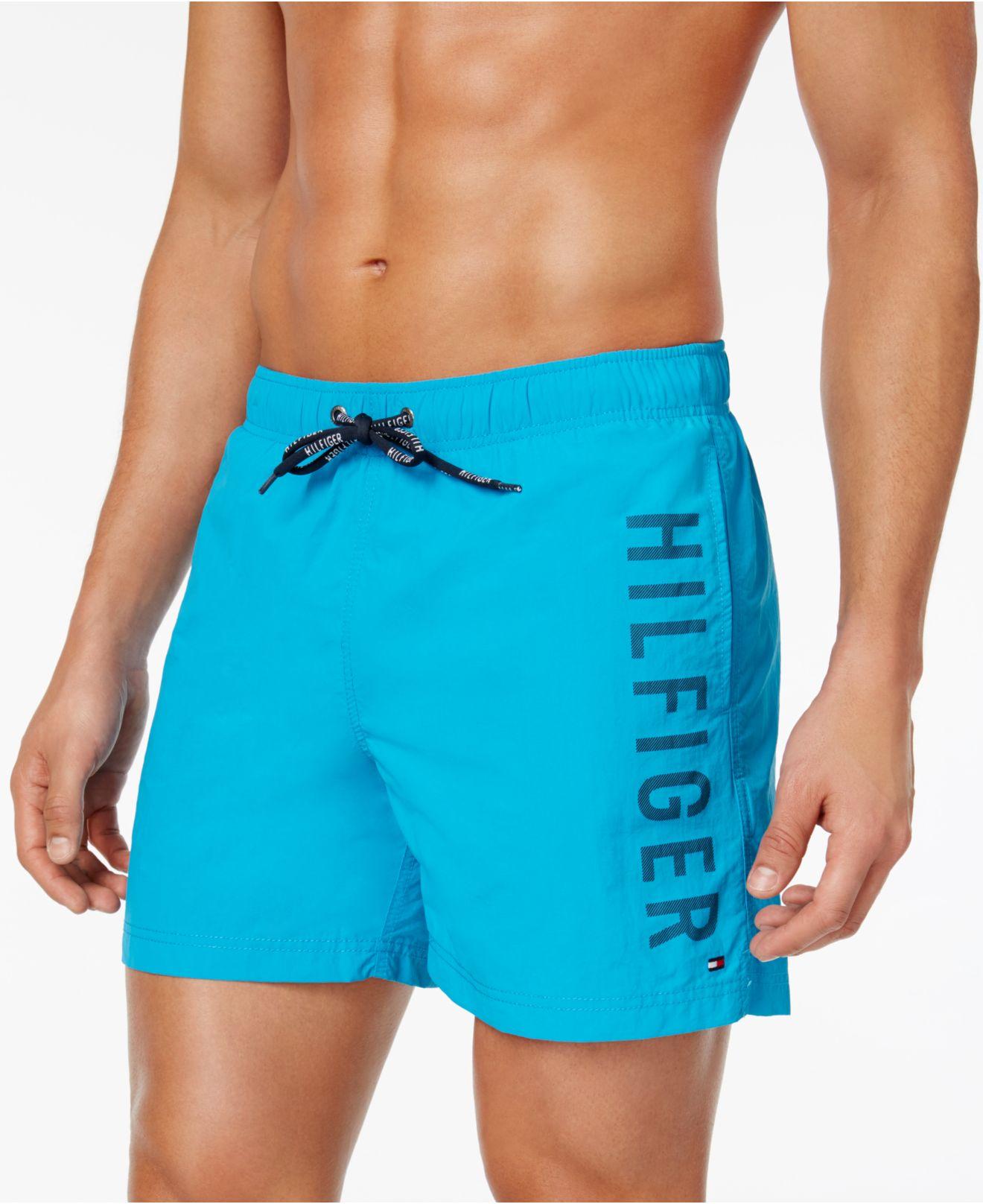 Tommy hilfiger Men's Logo Swim Trunks in Blue for Men Lyst